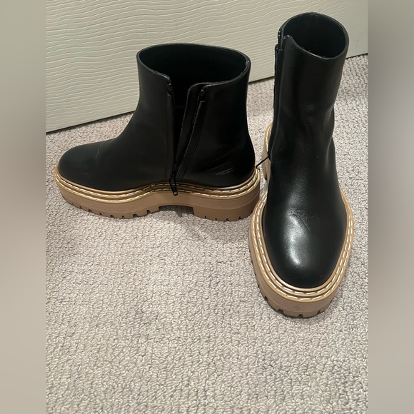 Proenza Schouler Black Lug Sole Boots, Size 38.5, Like New - Picture 2 of 13